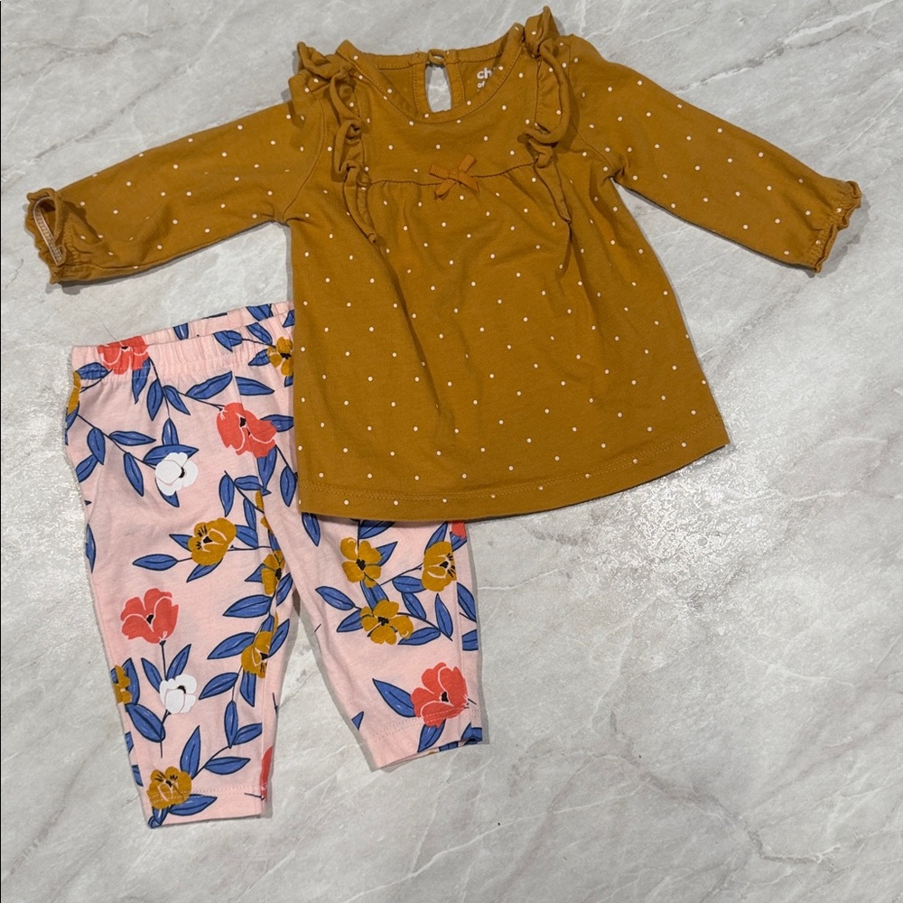Carter’s 3 month top &
Carter’s 3 month pants
Mustard Set